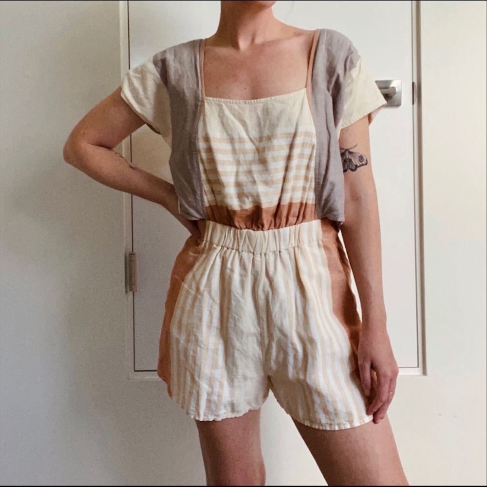 Pastel Linen romper S